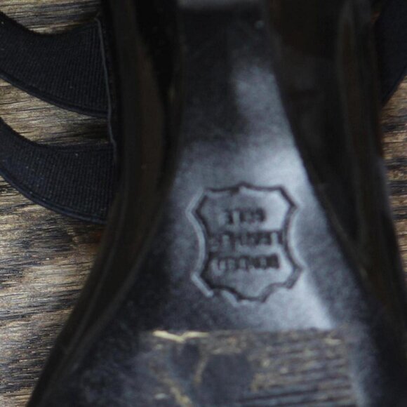 Studio Works Womens Vintage Strappy Wedge Heels 1673eda9a07bac Black 6M - Picture 7 of 7